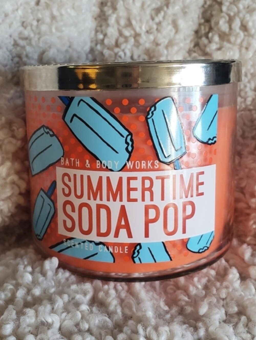 Bath & Body Works Summertime Soda Pop Scented 3 Wick Candle